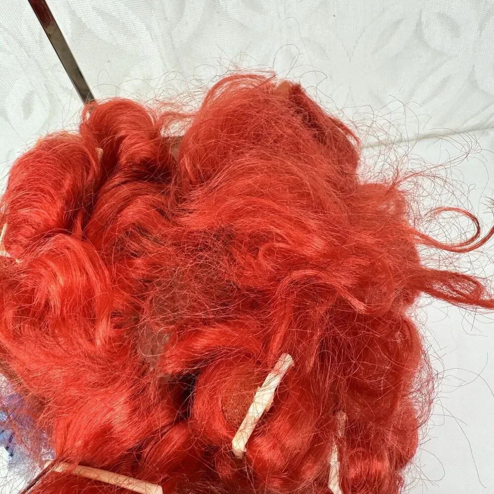Topstone Woman With Red Hair & Curlers Rubber Mask Vintage‎ Has Holes And Tears